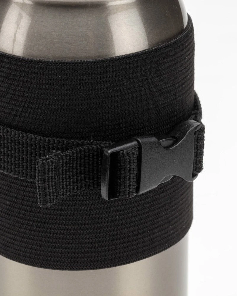 Snow Peak Bottle Carrier - Black Mesh & Tan Strap Hands-Free Drinkware Holder 7 Snow Peak Bottle Carrier - Black Mesh & Tan Strap Hands-Free Drinkware Holder - Image 5