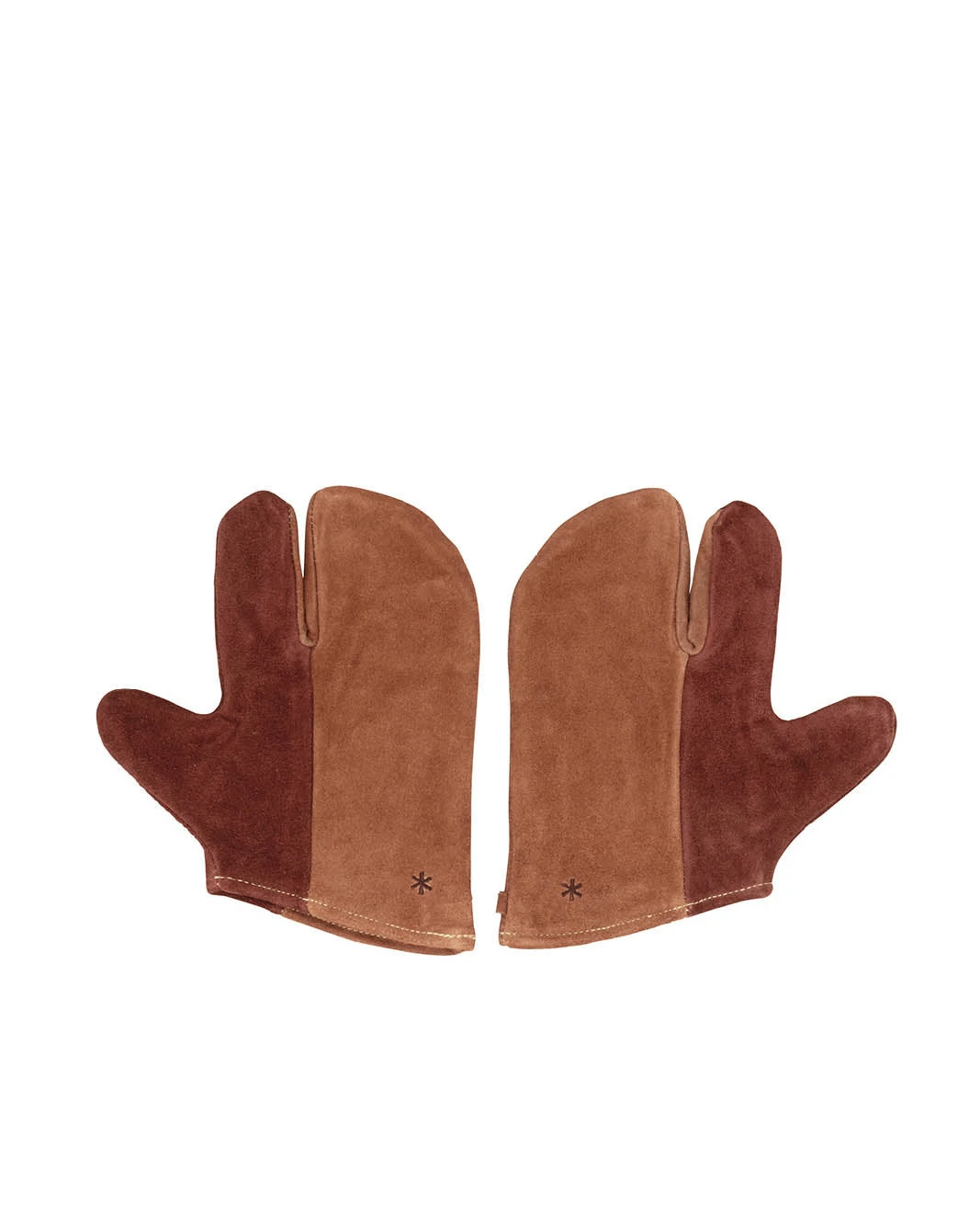 Snow Peak Brown Leather Camper Mittens – Fire-Resistant Lobster Claw Outdoor Cooking Gloves 5 Snow Peak Brown Leather Camper Mittens – Fire-Resistant Lobster Claw Outdoor Cooking Gloves - Image 3