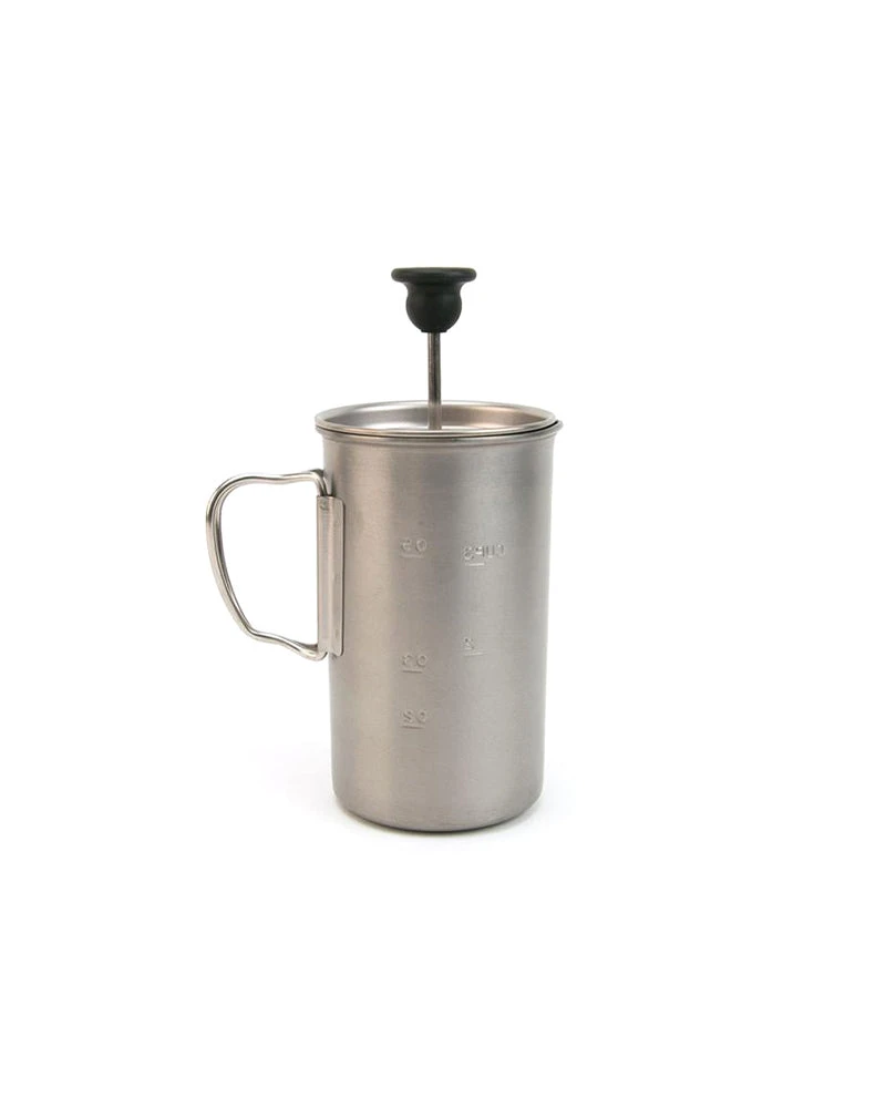 Snow Peak Titanium French Press – Ultra-Lightweight Single-Wall Camping Coffee Maker 3 Snow Peak Titanium French Press – Ultra-Lightweight Single-Wall Camping Coffee Maker