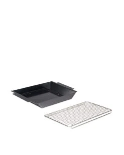 Snow Peak Grill & Plate Insert Set – Stainless Half Grill Pro & Deep Depth Plate for Takibi