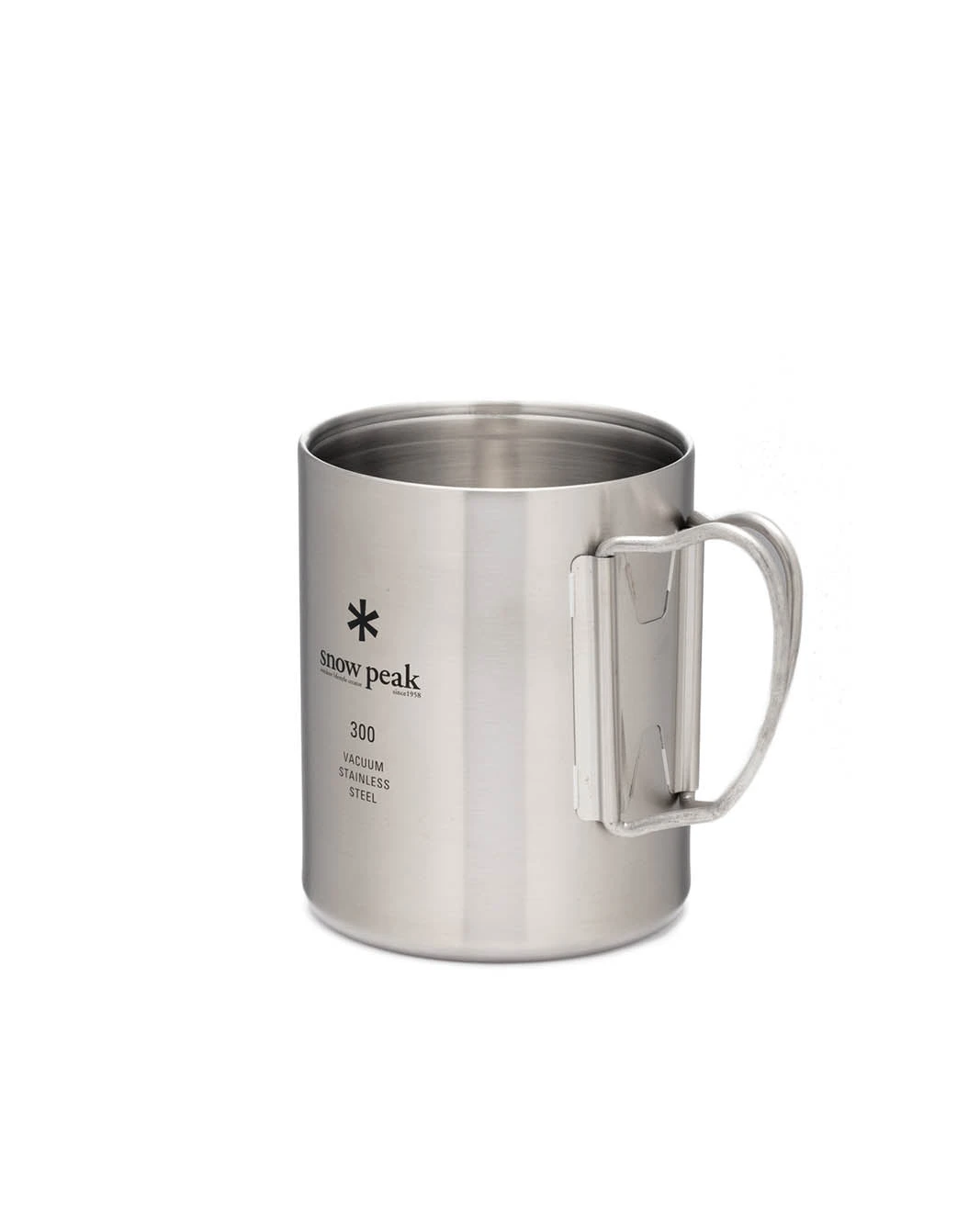 Snow Peak Stainless Steel Vacuum-Insulated Mug – Silver 300ml Double Wall Cup with Collapsible Handles 4 Snow Peak Stainless Steel Vacuum-Insulated Mug – Silver 300ml Double Wall Cup with Collapsible Handles - Image 2