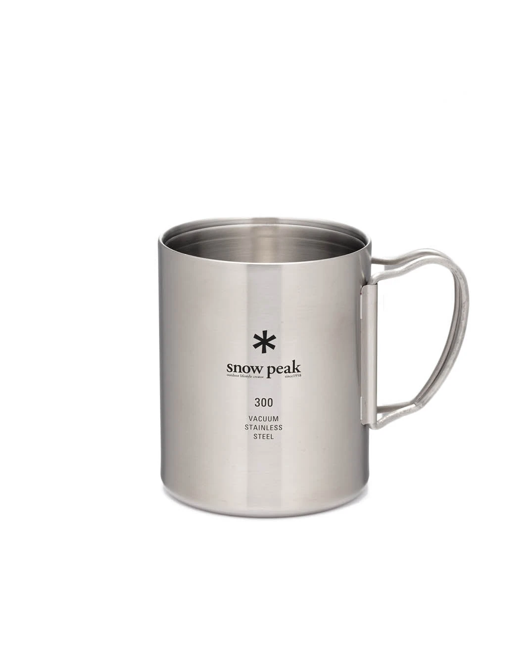 Snow Peak Stainless Steel Vacuum-Insulated Mug – Silver 300ml Double Wall Cup with Collapsible Handles 3 Snow Peak Stainless Steel Vacuum-Insulated Mug – Silver 300ml Double Wall Cup with Collapsible Handles