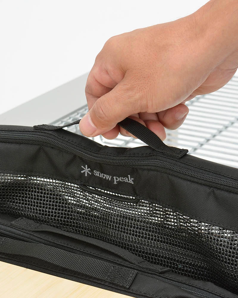 Snow Peak Kitchen Mesh Case S – Black Nylon & Mesh Portable Utensil Storage Bag 6 Snow Peak Kitchen Mesh Case S – Black Nylon & Mesh Portable Utensil Storage Bag - Image 4