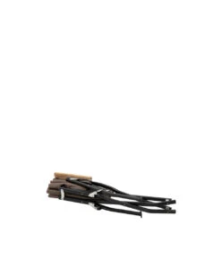 Snow Peak Luxury Low Beach Chair - Brown Canvas with Natural Wood Armrests & Compact Folding Design -Snow Peak Shop lv 093 low chair luxe alt 02