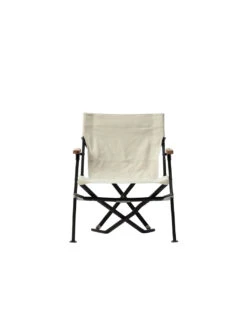 Snow Peak Luxury Low Beach Chair - Brown Canvas with Natural Wood Armrests & Compact Folding Design -Snow Peak Shop lv 093 low chair luxe iv alt 13
