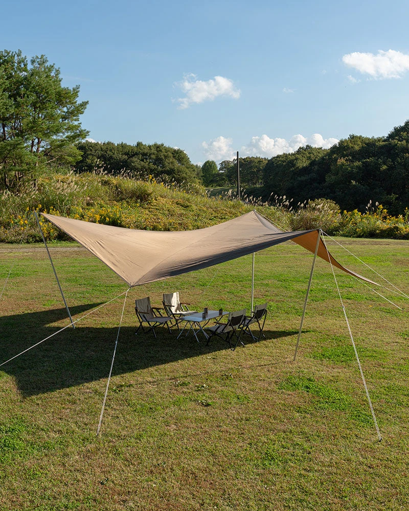 Snow Peak HD Para Tarp – Three-Pole Asymmetric Waterproof Shelter 5 Snow Peak HD Para Tarp – Three-Pole Asymmetric Waterproof Shelter - Image 3