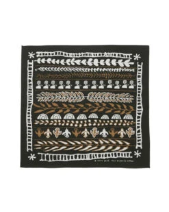 Organic Cotton Nordic Bandana – Hand-Printed Folk Art Birds & Lanterns Scarf 8 Organic Cotton Nordic Bandana – Hand-Printed Folk Art Birds & Lanterns Scarf -Snow Peak Shop og nordic bandana ac 21au207 mg hero 03