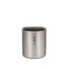 Snow Peak Ti-Double H200 Matte Titanium – H-Series Insulated Stacking Mug