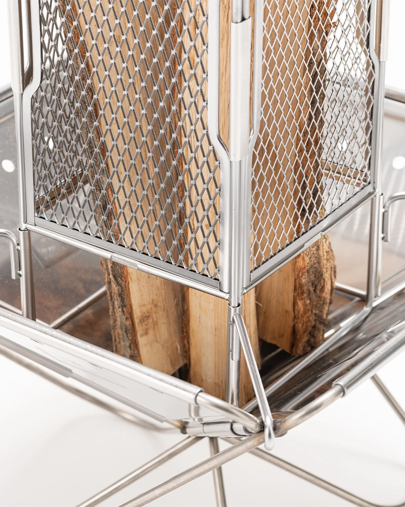 Snow Peak Takibi Hearth Starter Set – Vertical Skewer Grilling Attachment for Pack & Carry Fireplace 7 Snow Peak Takibi Hearth Starter Set – Vertical Skewer Grilling Attachment for Pack & Carry Fireplace - Image 5