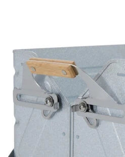 Snow Peak Stacking Shelf Container 25 – Galvanized Steel with Bamboo Handles Modular Storage Box -Snow Peak Shop stacking shelf container 25 ug 025g alt 03