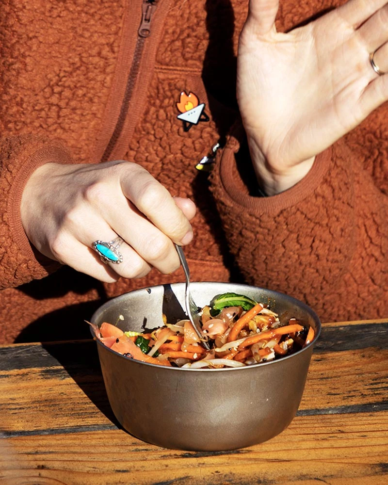 Snow Peak Trek Titanium Bowl – Ultralight Metallic Grey Japanese Camping Tableware 4 Snow Peak Trek Titanium Bowl – Ultralight Metallic Grey Japanese Camping Tableware - Image 2