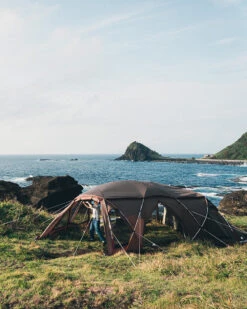 Snow Peak Zekka Panoramic View Large Shelter - Premium Multi-Room Camping Tent -Snow Peak Shop tp 710 lifestyle 04