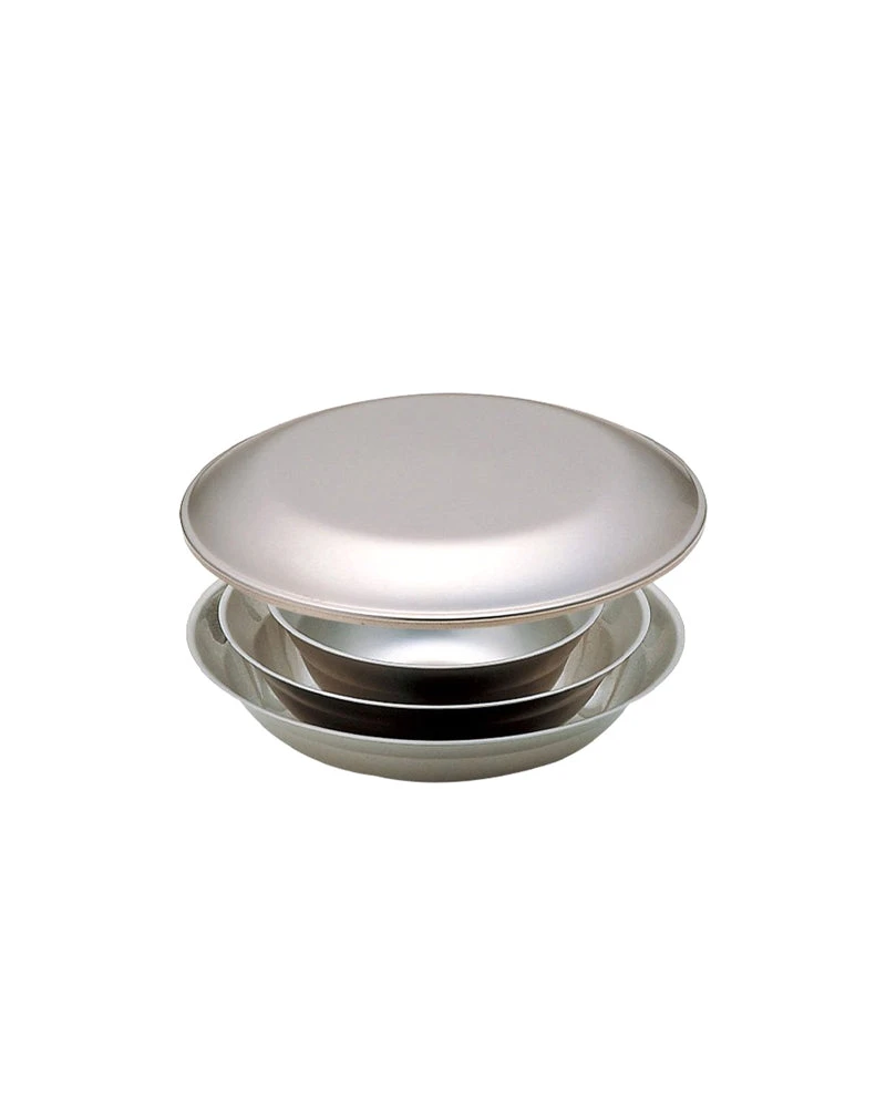 Snow Peak Tableware Set L - 4-Piece Stainless Steel Nesting Camping Set 3 Snow Peak Tableware Set L - 4-Piece Stainless Steel Nesting Camping Set